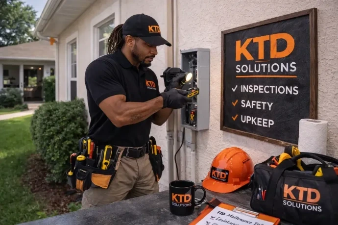 ktd worker in process of property maintenance